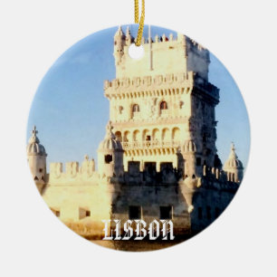 Lissabon-Weihnachtsverzierung Keramikornament