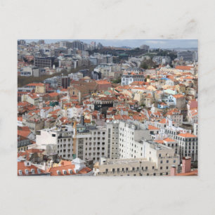 Lissaboner City-Skyline Postkarte