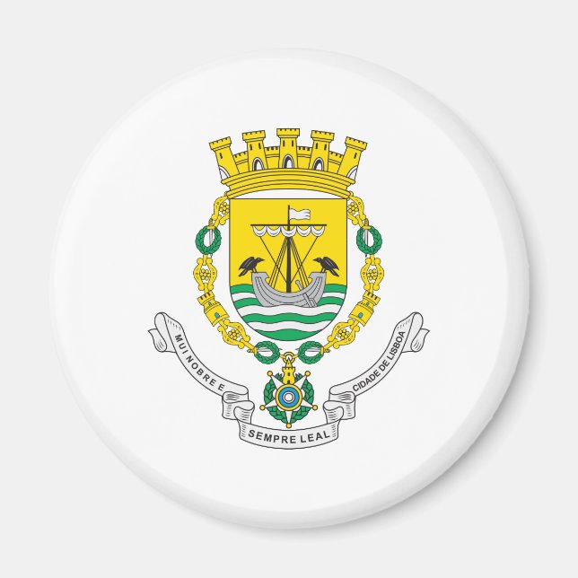 Lissabonner Wappen Magnet (Vorne)