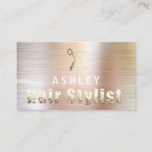 Liste de cheveux Salon Rose Gold Carte de rendez-v