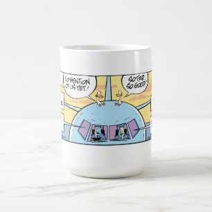Liste de contrôle du pilote Cartoon Coffee Mug