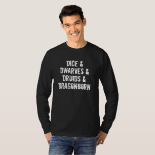 Liste de mots inspirés Dungeons Dragons T-Shirt Ho