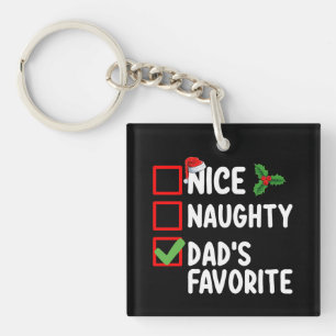Liste de Noël préférée de papa gentil méchant fami