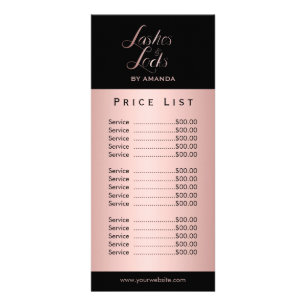 Liste de prix de maquillage Rose or de l'artiste L