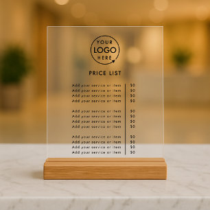 Liste de prix Logo Business Modern Professional