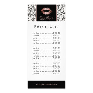 Liste de prix Maquillage Artiste Rose Lips d'or