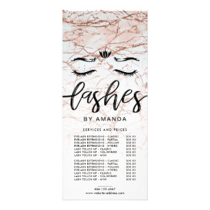 Liste de prix Rose Gold Lashes
