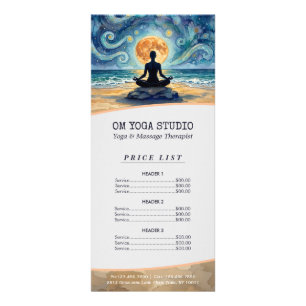 Liste de prix Yoga Méditation Ciel nocturne étoilé