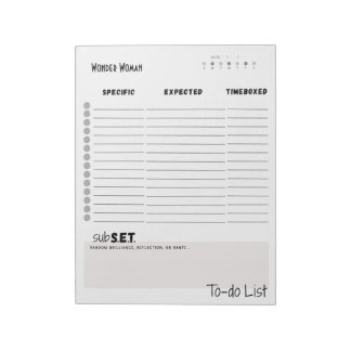 Liste de tâches quotidiennes – Bloc-notes déchirab