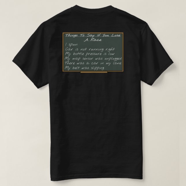 Liste der Aussetzungen T-Shirt (Design Rückseite)