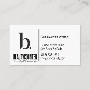 Liste der Beautcounter-Visitenkarten nie Visitenkarte