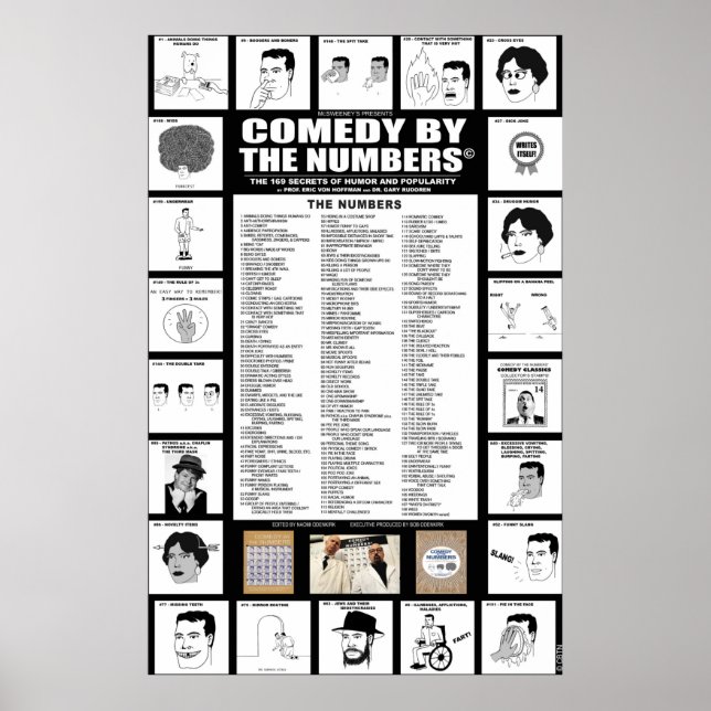 Liste der Comedy-Nummern - POSTER (Vorne)