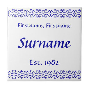 Liste der Familiennamen - Viktorianisch Fliese