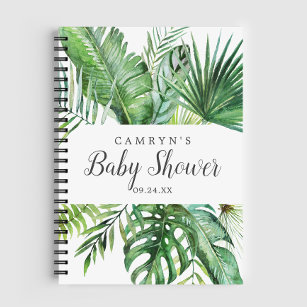 Liste der Geschenke von Wild Tropical Palm Baby Sh Notizbuch