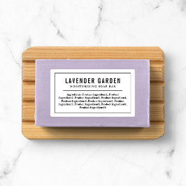 Liste der Ingredienzen an schwarzen Grenzen und Li Etiketten