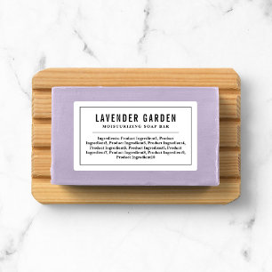 Liste der Ingredienzen an schwarzen Grenzen und Li Etiketten