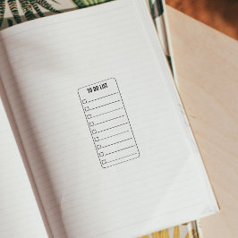Liste der Karo, Memo oder To do List, Bullet Journ Gummistempel