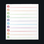 Liste der Lebensmittel Notizblock<br><div class="desc">Wir müssen uns der Tatsache stellen, dass die meisten von uns ein geschäftiges Leben führen, sodass behaltend Dinge, Projekte, Aufgaben, Ziele, Lebensmittellisten, Honig-Do-Listen und mehr einfach behalten werden müssen. Warum nicht auf diese leicht zu lesende Memo-Aufgabenliste setzen? Farbenfrohe und lustige Notizblock enthält nummerierte Zeilen von eins bis zehn. Eine gute...</div>