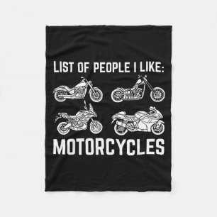Liste der Leute, die ich mag Motorräder Lustiger F Fleecedecke