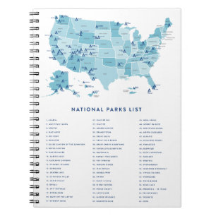 Liste der Nationalparks in den Vereinigten Staaten Notizblock