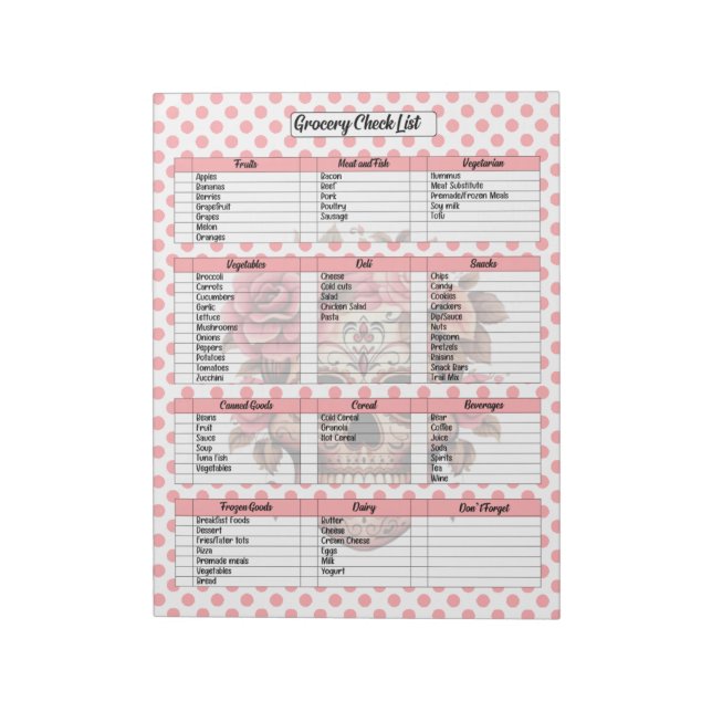 Liste der niedlichen Zuckerhut Notizblock (Rotiert)