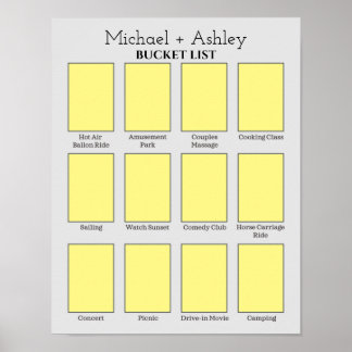 Liste der personalisierten Coupons Poster