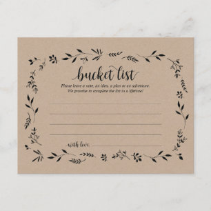 Liste der rustikalen Hochzeiten, Ratenkarte Einladung