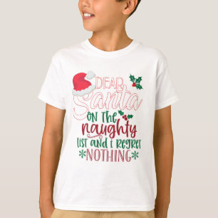 Liste der Ungläubigen des Weihnachtsmanns T-Shirt
