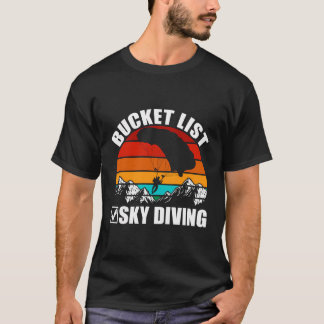 Liste der Vintagen Skydiver-Fallschirmspringer T-Shirt