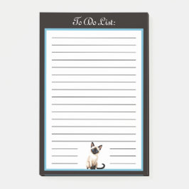 Liste der zu erledigenden Katzen Post-it Klebezettel