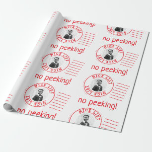 Liste des Weihnachtsmanns Geschenkpapier
