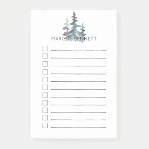 Liste für Männer Personalisiert   Evergreen Post-it Klebezettel
