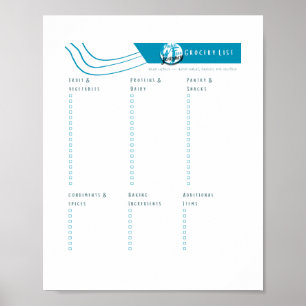 Liste glutenfreier Lebensmittel zum Herunterladen Poster