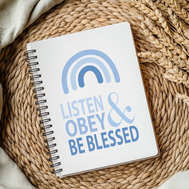Listen Obey and Be Blessed  Notizblock (Von Creator hochgeladen)