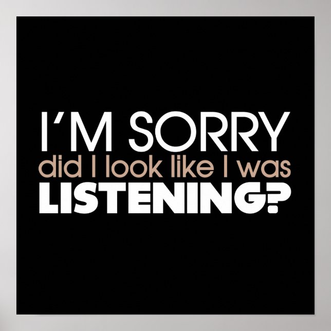 Listening Poster (Vorne)