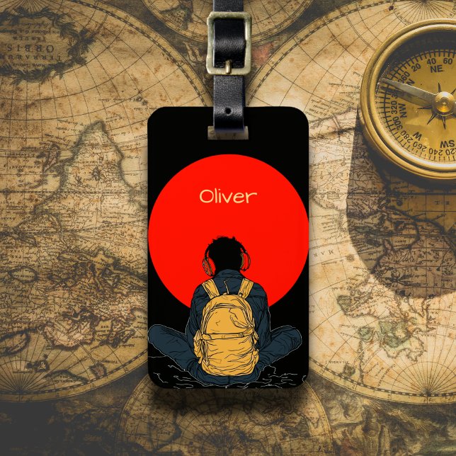 Listening to the Sunset Gepäckanhänger (Von Creator hochgeladen)