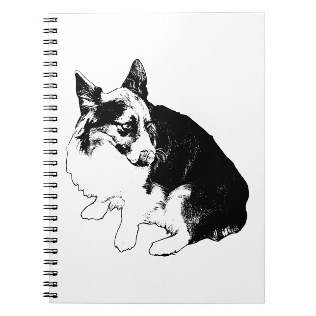 Listet unter den Fox-Augen auf Notizblock (Vorderseite)