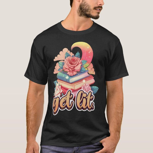 Lit Book Bookworm und Reader Book Fans 1 T-Shirt (Vorderseite)