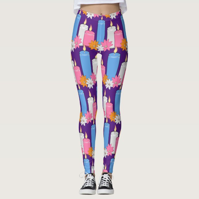 Lit Candle Blume Thunder_Cove Leggings (Vorderseite)