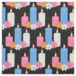 Lit Candle Blume Thunder_Cove Stoff