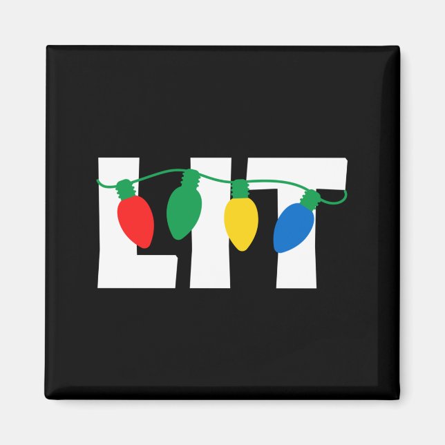 Lit Christmas Magnet (Vorne)