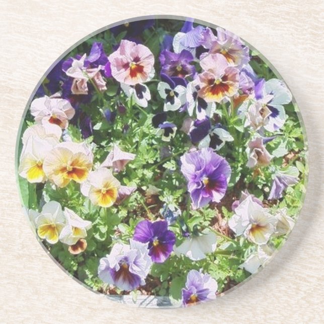 Lit de Dessous de verre Pansies (Devant)