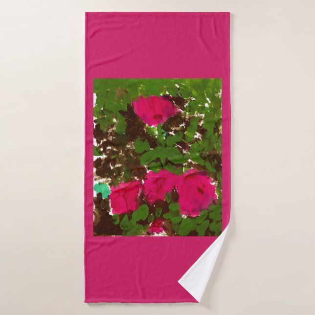 Lit de Roses (Serviette de bain)