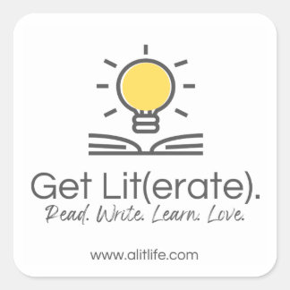 Lit(erate). Autocollant