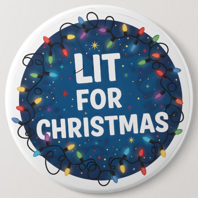 Lit for Christmas Button (Vorderseite)