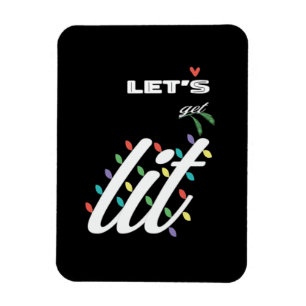 Lit Holiday Family Liebe Magnet