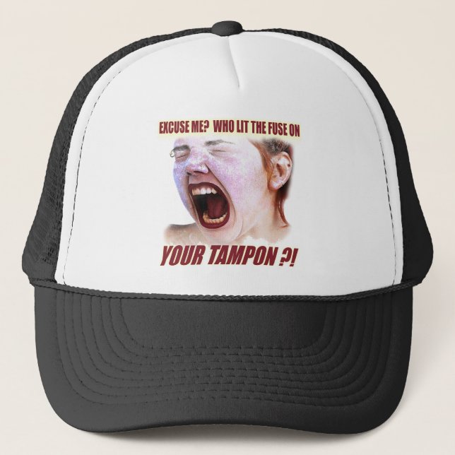 Lit Ihre Tampon-lustigen T - Shirt-Geschenke Truckerkappe (Vorderseite)