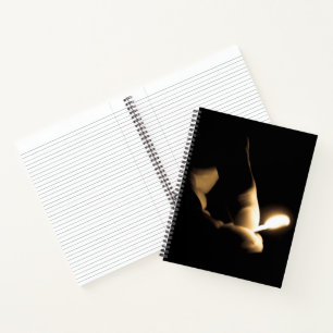 Lit Match Fire Notizbuch