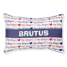 "I Love My Dog" Chien Bed