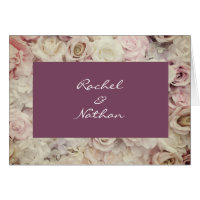 Lit vintage Rose Mariage Merci Note
